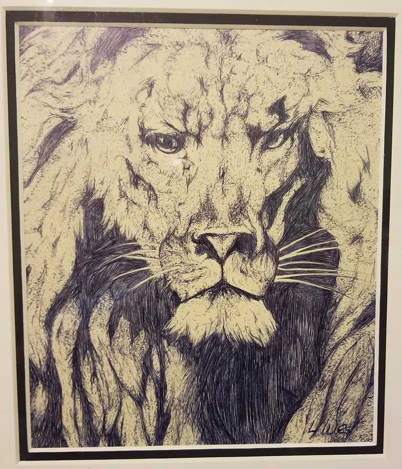 Lion Blue Ink Pen